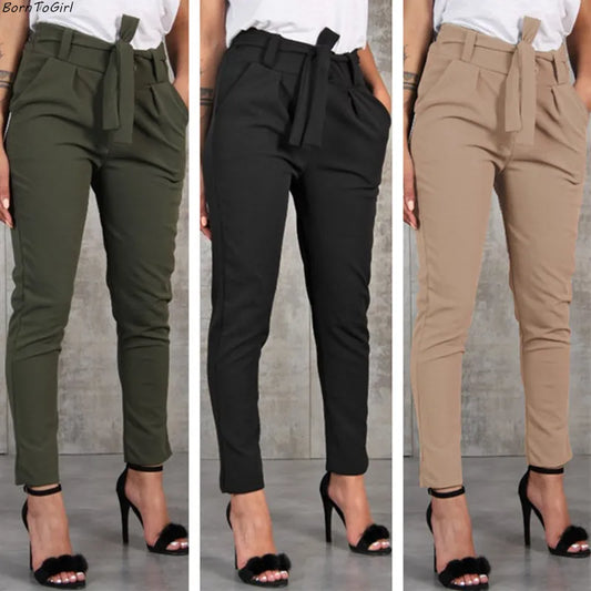 High Waist Khaki Pants