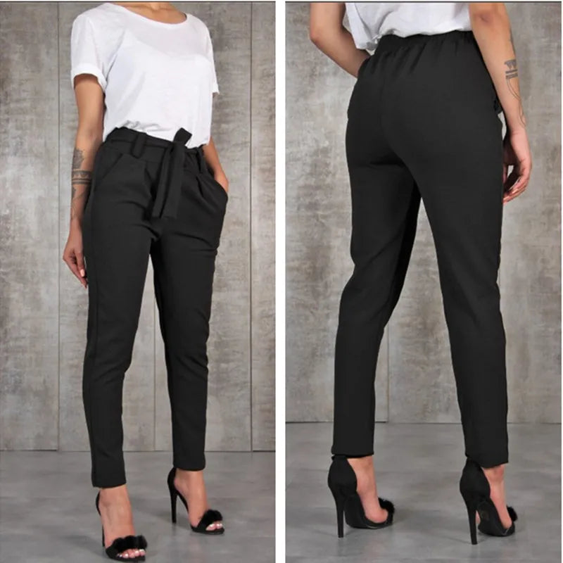 High Waist Khaki Pants