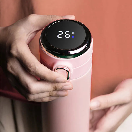 Stainless Steel Smart Water Bottle - Temperature Display