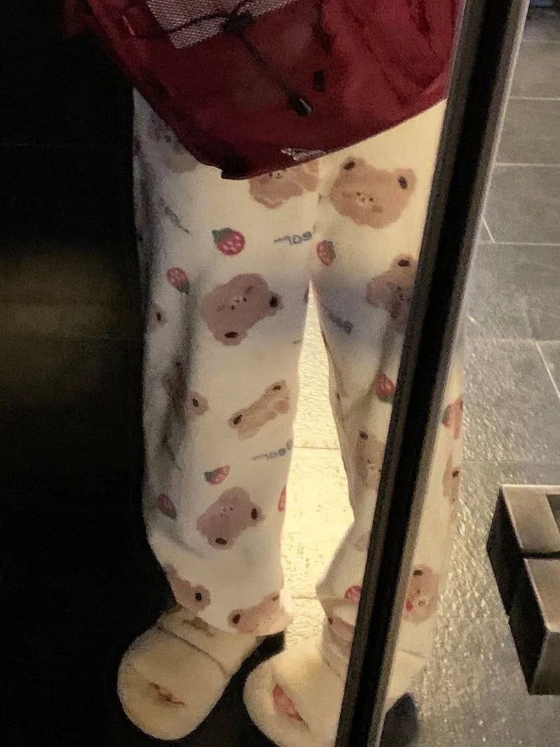 Bear Print Pajama Pants