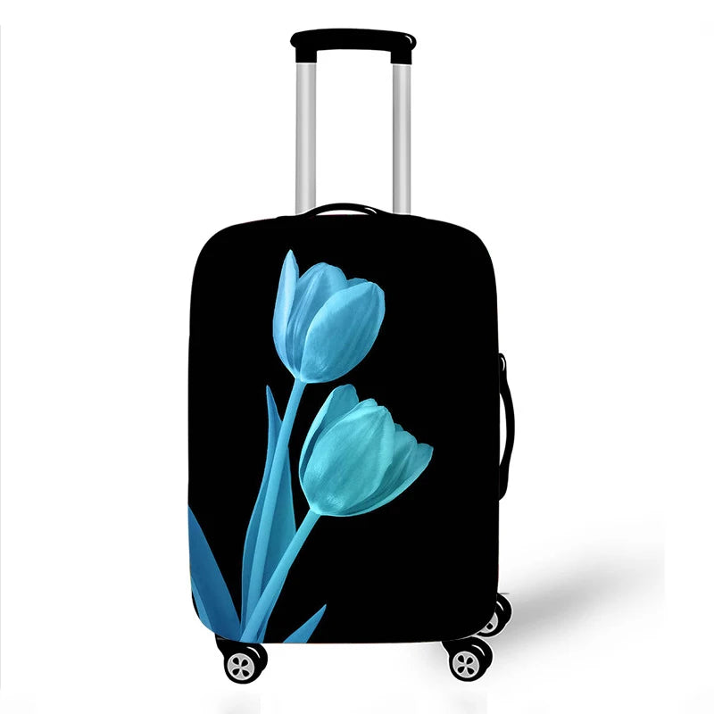 5D Tulip Flowers Travel Luggage