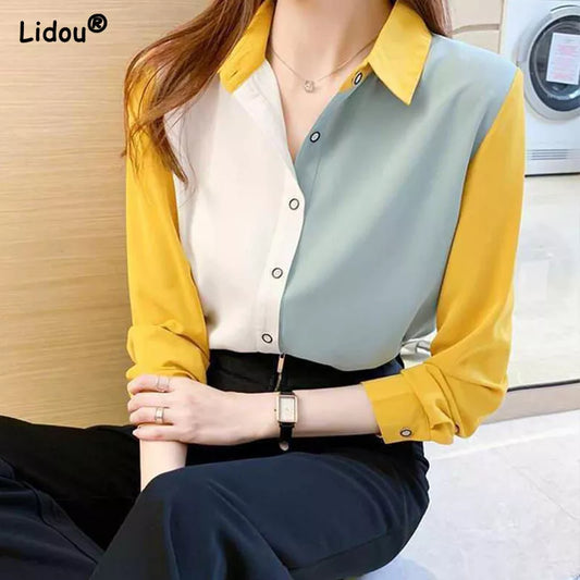 Button Down Office Blouse